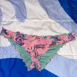 Tropical Floral Bikini Bottoms Size XL